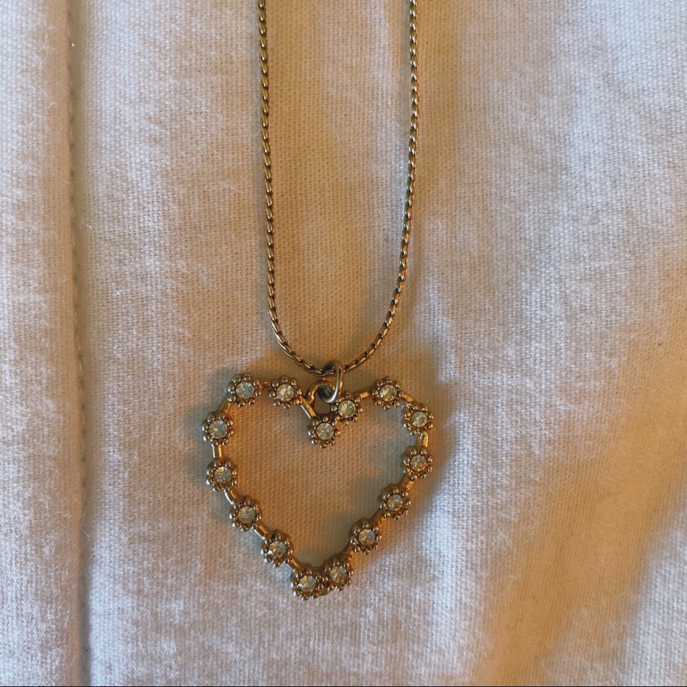 Gold heart necklace